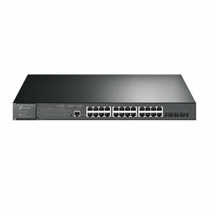 TP-Link TL-SG3428XMP netwerk-switch Managed L2+ Gigabit Ethernet (10/100/1000) Power over Ethernet (PoE) Zwart