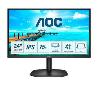 MON AOC B2 LED 23.8inch Full-HD IPS Zwart