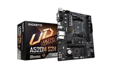 Gigabyte A520M S2H moederbord Socket AM4 micro ATX