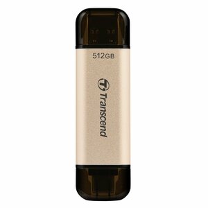 Transcend JetFlash 930C USB flash drive 512 GB USB Type-A / USB Type-C 3.2 Gen 1 (3.1 Gen 1) Goud