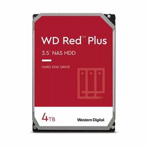 Western Digital Red Plus NAS 4TB SATA III HDD 3.5'' - 5400RPM