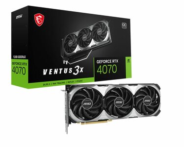 MSI GEFORCE RTX 4070 VENTUS 3X E 12G OC videokaart NVIDIA 12 GB GDDR6X