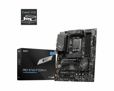 MSI PRO B760-P DDR4 II moederbord Intel B760 LGA 1700 ATX