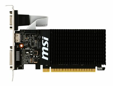 MSI GeForce GT 710 2GD3H | 2GB GDDR3 VRAM | Low Profile | Videokaart | GPU | Nvidia