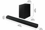 Samsung HW-B530/XN soundbar luidspreker Zwart 2.1 kanalen 360 W_